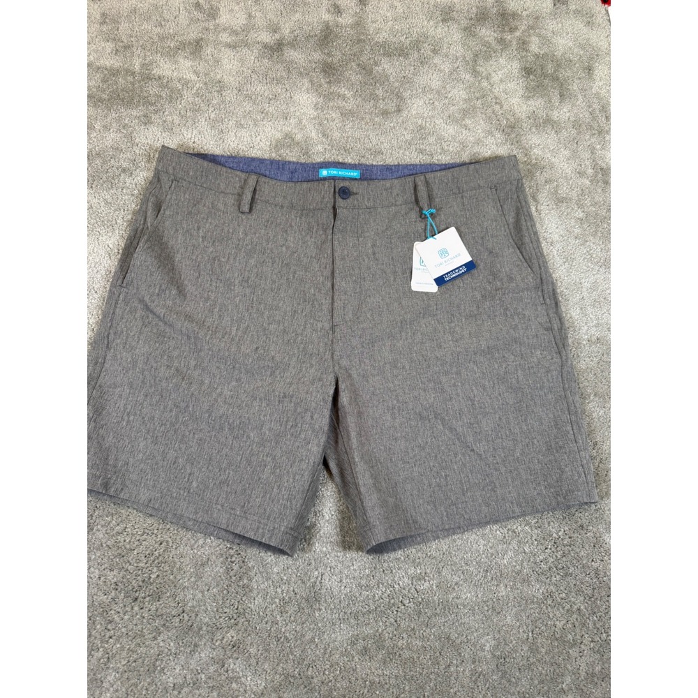 Tori Richard Tradewind Technology Men Short 42 Gray Stretch Golf Performance NWT
